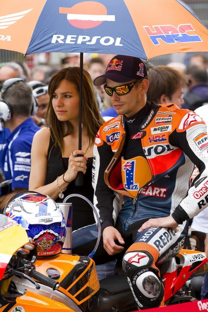 Casey Stoner & Wife June 3, 2012 in Barcelona, Spain